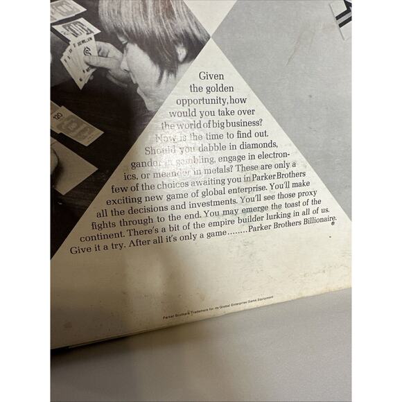 Vintage 1973 "Billionaire" Parker Brothers Game of Global Enterprise - - Picture 4 of 9